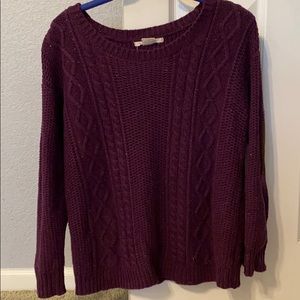 Coincidence and Chance chunky cable knit sweater